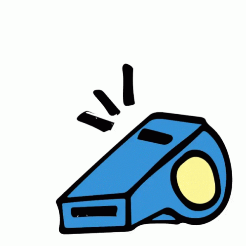 Icono animado de un silbato